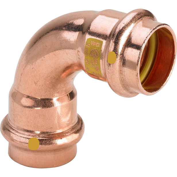 Oblouk 90° lisovací Viega Cu Profipress-G 2616 54 mm FF
