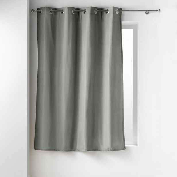 Šedý termo závěs z mikrovlákna 135x180 cm Micropolar – douceur d'intérieur