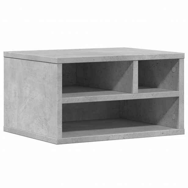 vidaXL Stojan na tiskárnu betonově šedý 40x32x22,5 cm kompozitní dřevo