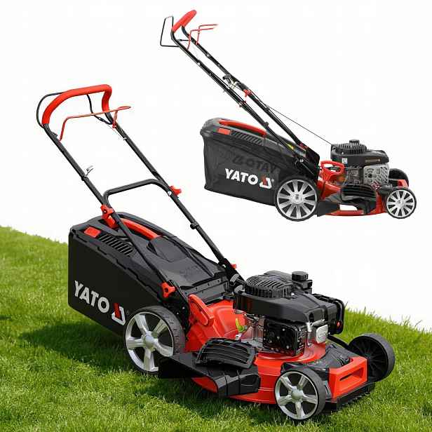 Benzínová sekačka 46 cm 2,4 kW koš 62 l s pohonem Yato YT-85525