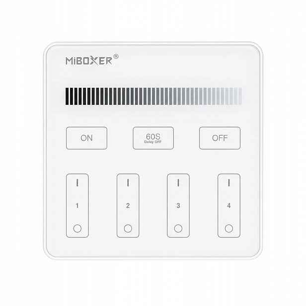 Miboxer Led ovládací panel Mono 4 zóny dálkový ovladač B1 nástěnný