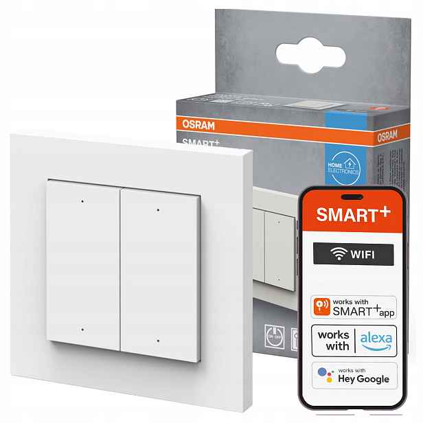 Nástěnný spínač Čtyřnásobný programovatelný Usb C Smart WiFi