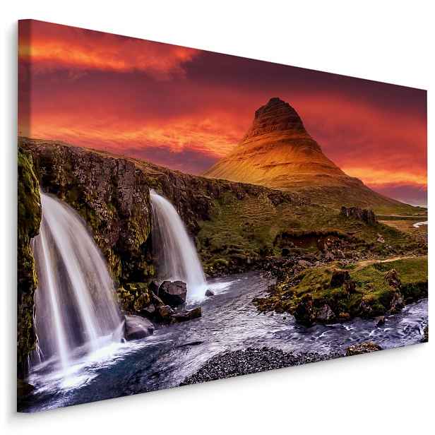 Plátno Vodopád Kirkjufellsfoss Na Islandu Varianta: 70x50