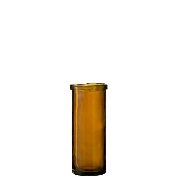 Skleněná okrová váza Vase  Virgine L- Ø *15*36 cm J-Line by Jolipa