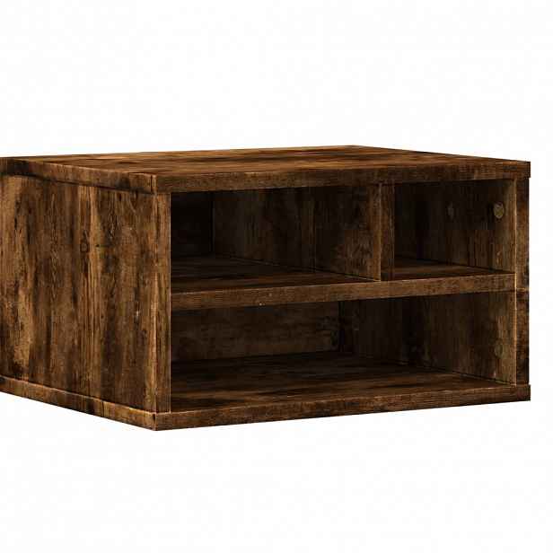 vidaXL Stojan na tiskárnu kouřový dub 40x32x22,5 cm kompozitní dřevo