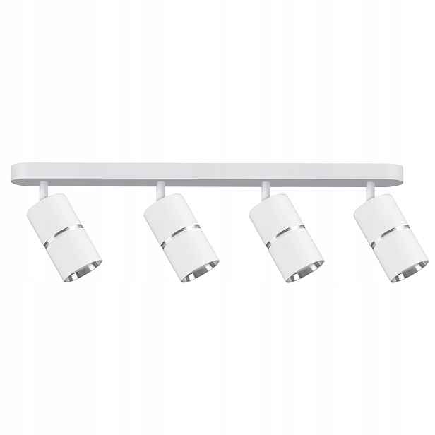 Nástěnná a stropní lampa 4xGU10 Bílá Pohyblivá Bamboo 324665 Polux