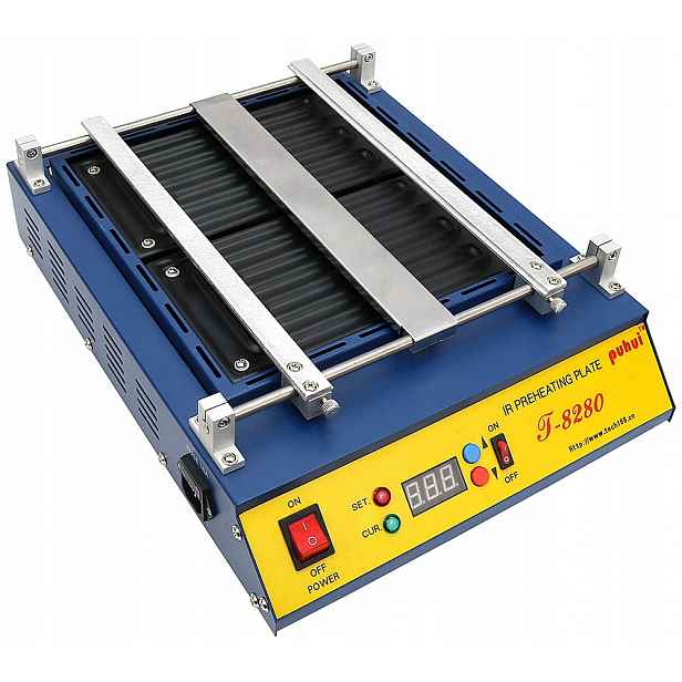 Křemenný Ohřívač Pcb Preheater Puhui T8280 1,6 kW Výkonný 410x316 mm