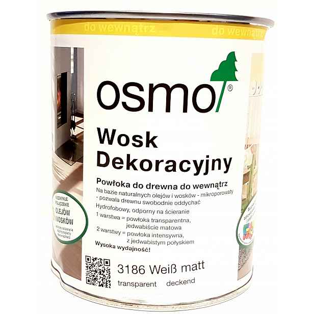 Osmo Vosk 2.5 l Matná bílá 3186
