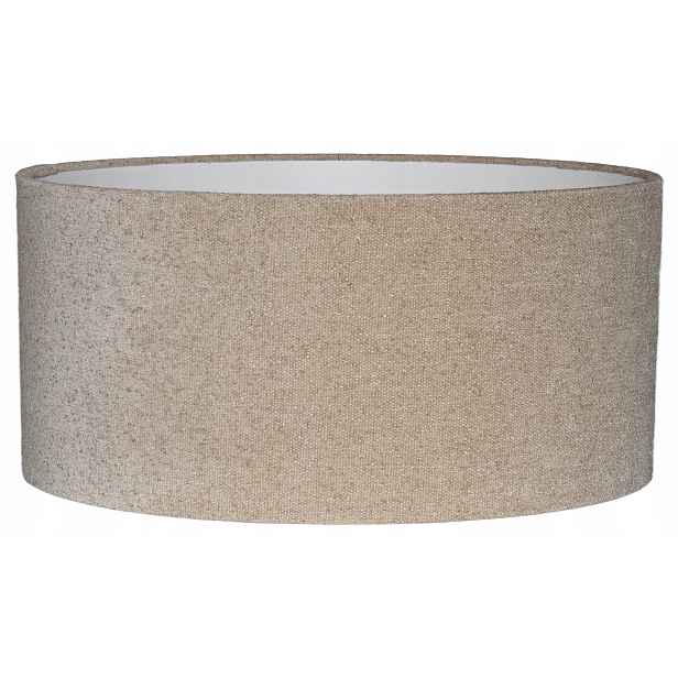 Stínidlo válec E27 béžové Boucle ⌀ 50 cm h25 Zavinovací okraje Venosa