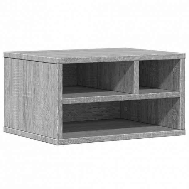 vidaXL Stojan na tiskárnu šedý sonoma 40x32x22,5 cm kompozitní dřevo