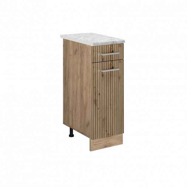 Vicco SPODNÍ SKŘÍŇKA KUCHYŇSKÉ LINKY R-Line Řemeslný dub 30 cm PD Mramor
