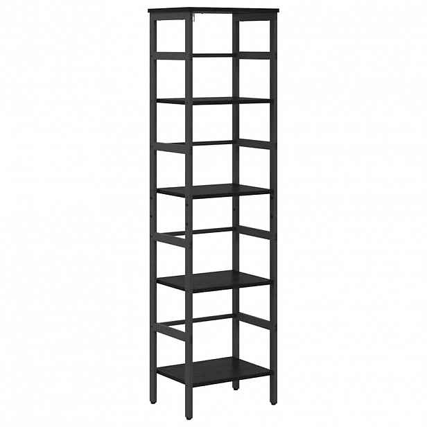 vidaXL Knihovna 4 úrovní 40 x 29,5 x 149 cm Kompozitní dřevo Černý dub