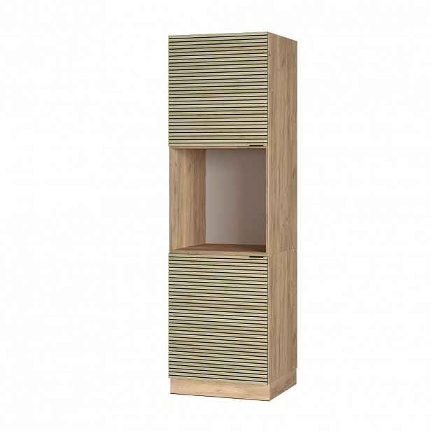 Vicco SKŘÍŇKA NA VESTAVĚNOU TROUBU Fame-Line Dubový panel 60 cm otevřený