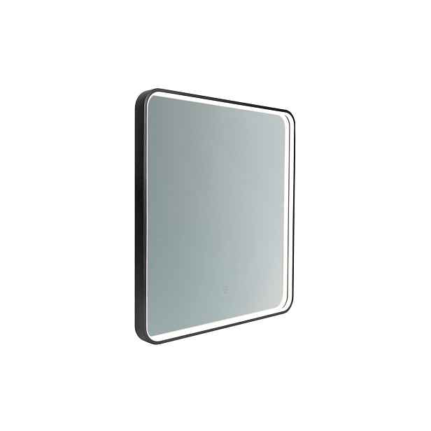 Comad Dotykové nástěnné zrcadlo s LED osvětlením VEGA 60x65 cm černé