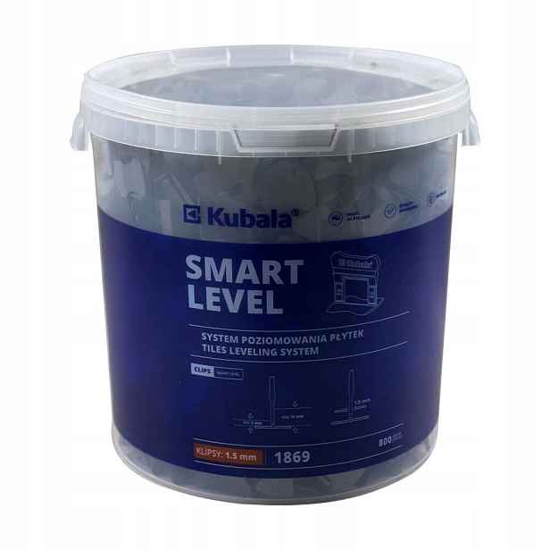 Klipsy Pro Vyrovnání Dlaždic 1,5MM Kybl Smart Level 800 Kusů Kubala