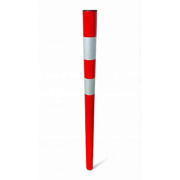 Kovový Výstražný Parkovací Sloupek FI60, 150 CM, Zapuštěný, Červený 3020