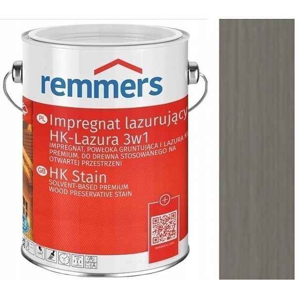 Remmers Hk-lasur Lazura 2,5L Impregnační Lazura Na Dřevo Grafitová 2265