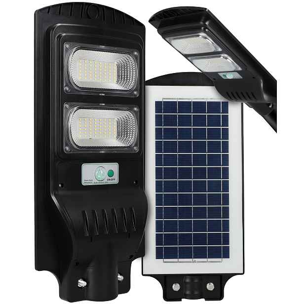 Solární lampa s výkonným senzorem pohybu soumraku, lampa 100W Cw