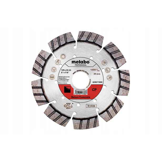 Diamantový Kotouč Segmentový Kotouč Na Betonu 125*22.23 MM