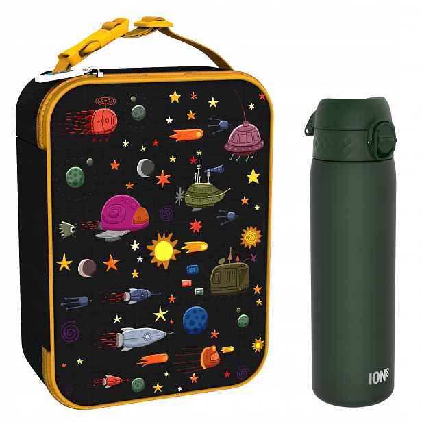 Lahev Na Pití 0,5L Termo Lunch Bag Snídaňová Sada Do Školky ION8