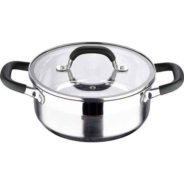 BERGNER Kastrol s poklicí nerez MIDNIGHT 20 cm 2,3 litru BG-32082-MM