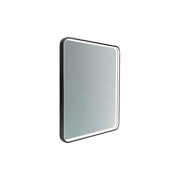 Comad Dotykové nástěnné zrcadlo s LED osvětlením VEGA 65x80 cm černé