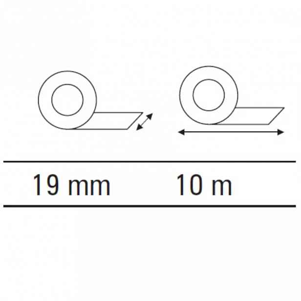 Páska izolační černá 19 mmx10 m