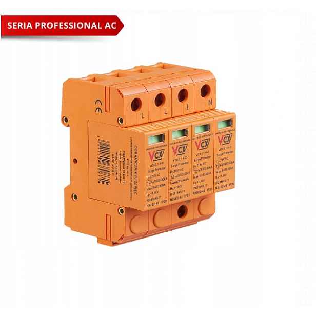 Přepěťová ochrana třídy C 4P (T2) Professional, Ac VCX