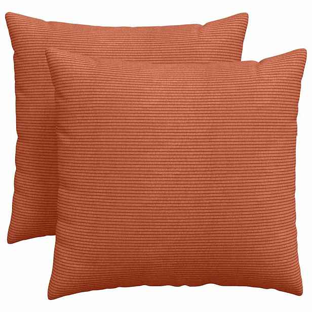 vidaXL Pohovkové polštáře 2 pcs Červená oranžová 50 x 50 cm