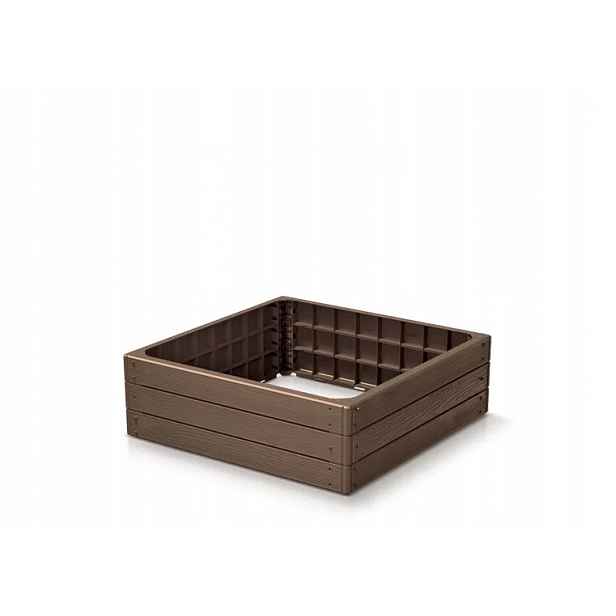 Zahradní záhon My Home & Garden Base Woody Ibws cihla 75 x 75 x 25 cm