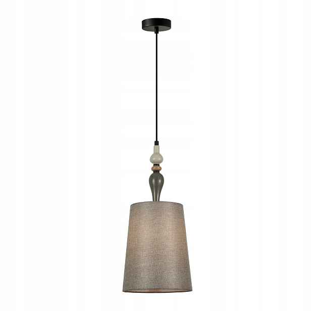 Závěsná lampa černo-šedá Ø22 cm ozdobný prvek 1xE27 60W Nerom Italux