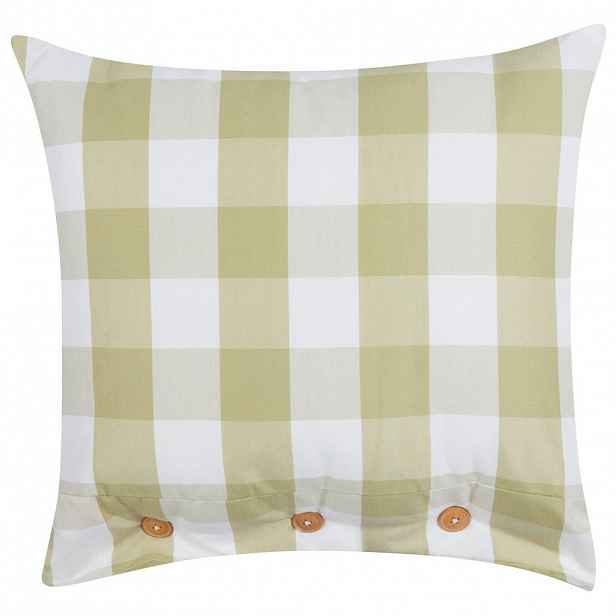 Beliani DEKORATIVNÍ polštář Světle zelený 45/45 cm Tamnine