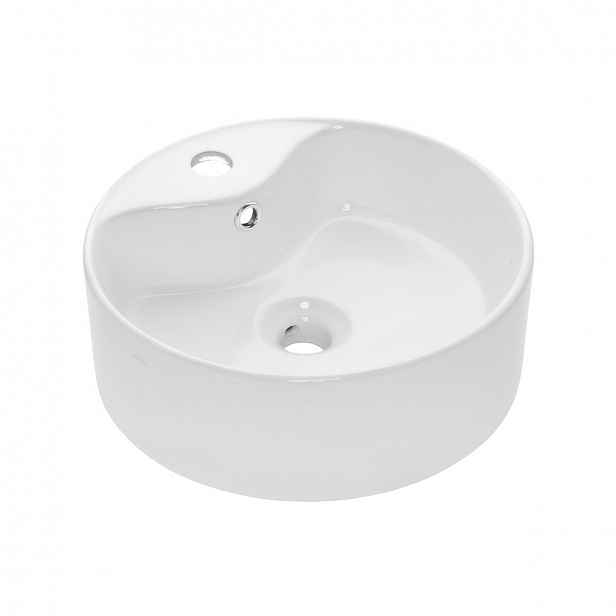 INVENA - Umyvadlo na desku GRANADA  41 cm,  kruhové ,CE-44-001-W)