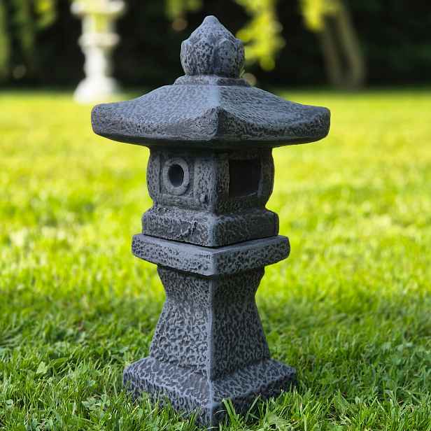 Japonská pagoda Toro 37 cm 6 kg Grafitová betonová figurka