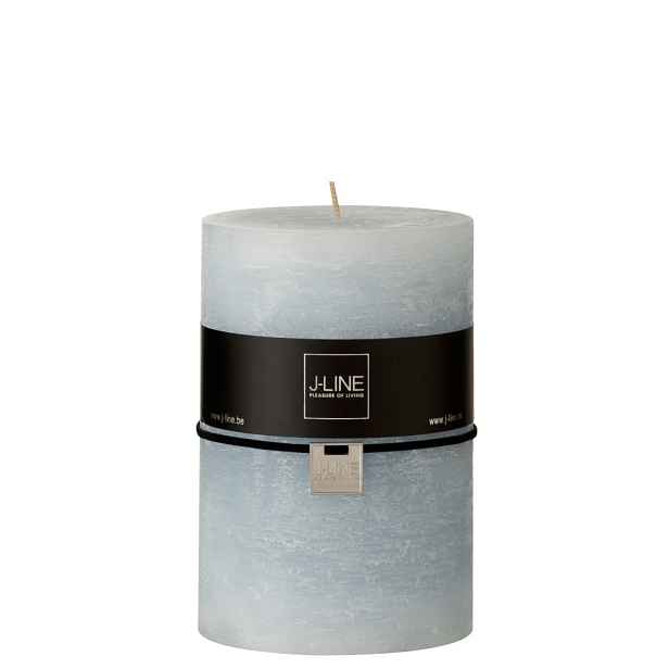 Modrá nevonná svíčka válec  XXL  Blue - Ø10*15 cm/120h J-Line by Jolipa