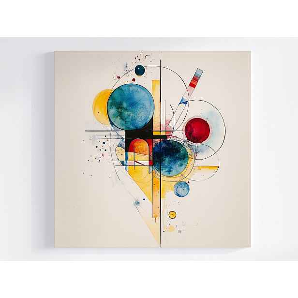 Obraz Na Plátně Canvas Abstrakce Geometrie Bauhaus Kandinský Styl 50x50