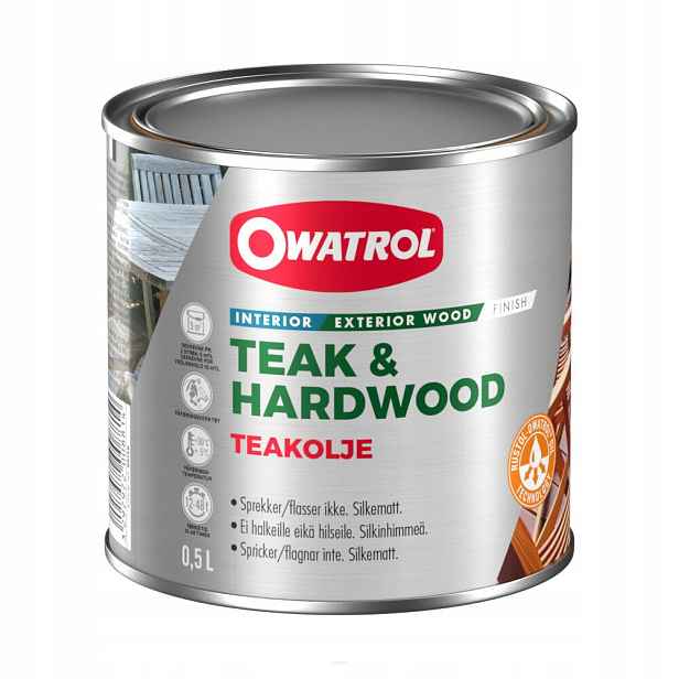 Owatrol Teakhardwood Impregnát na exotické dřevo zahradního nábytku 0,5L
