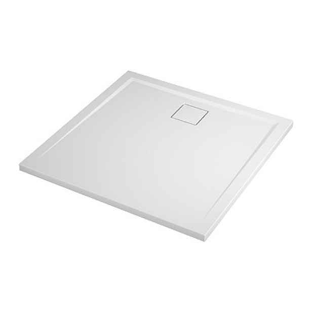 RONAL LIVADA W20Q08004 80x80x3;5 cm; čtvercová sprchová vanička z litého mramoru; bílá (Sanswiss)