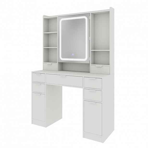 Vicco TOALETNÍ STOLEK Solea Bílá 105 cm se zrcadlem LED