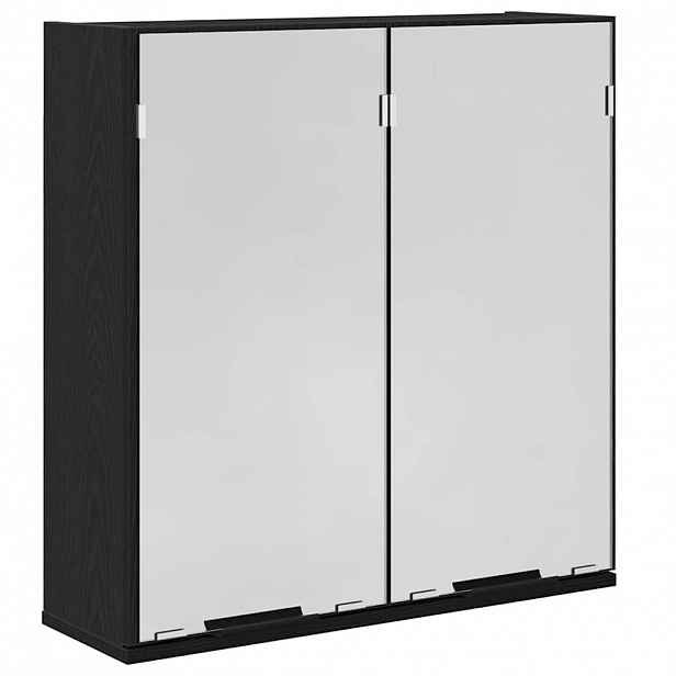 vidaXL Zrcadlová skříň Černý dub 64 x 20 x 67 cm Kompozitní dřevo
