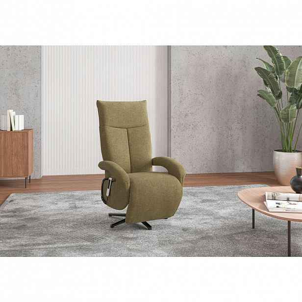 Sit & More KŘESLO, textil, olivově zelená