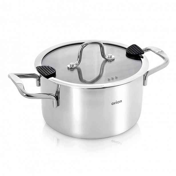 Hrnec Orion Venice 24 cm 6,2 l se skleněnou poklicí na indukci