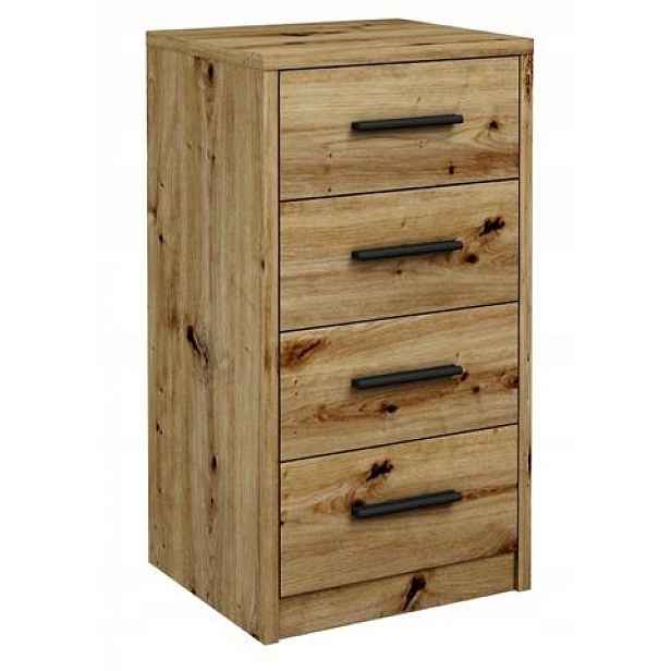 Komoda skříňka Bodo 4S Dub Artisan 40 cm regál Ufc