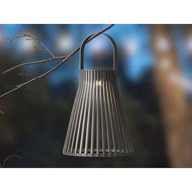 Solární lucerna 14,5x18,5 cm, černá