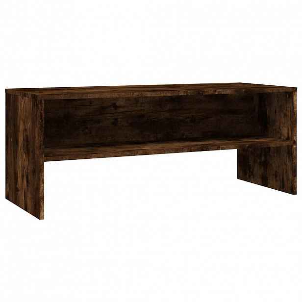 vidaXL TV skříňka kouřový dub 100 x 40 x 40 cm kompozitní dřevo