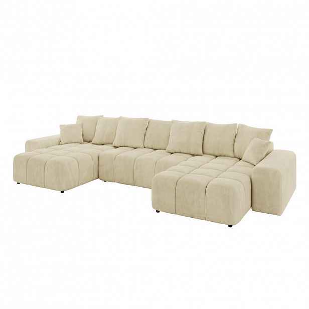 ALTDECOR SEDACÍ SOUPRAVA ENIL-U 401x189x68 béžový velur