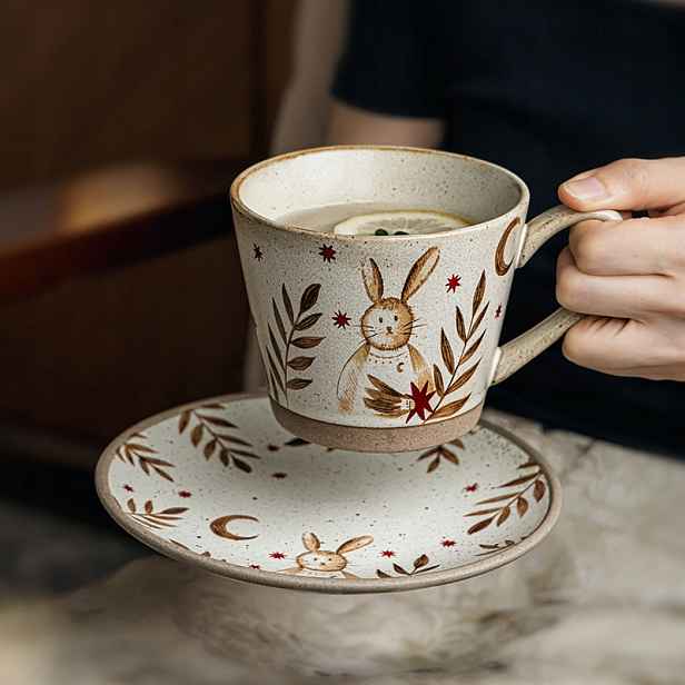 Hrnek 435 ml sada Keramika Králíček V originální Nekit elegantní dárek