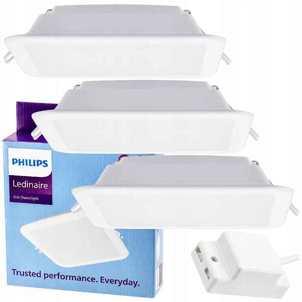 Philips Stropní Svítidlo Led Panelová zapuštěná lampa 12W 1200lm 4000K Ledinaire 3x