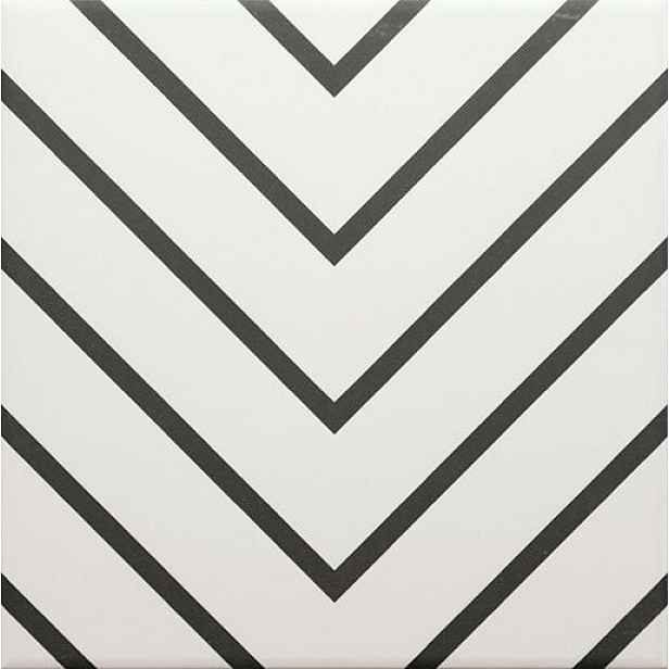 Dlažba Ribesalbes Echo černobílá 20x20 cm mat ECHO20 (bal.1,000 m2)