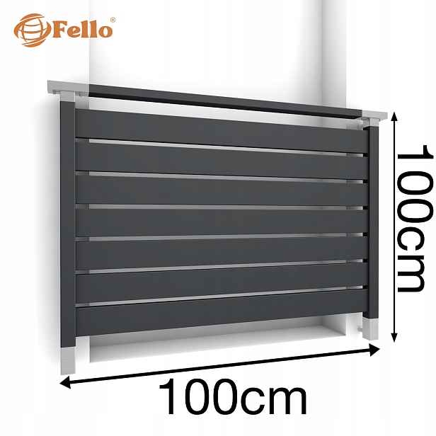 CLASSIC7 Francouzský balkon 100 cm Balustrada Ral